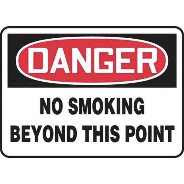Accuform OSHA DANGER SAFETY SIGN NO SMOKING MSMK019XT MSMK019XT - main